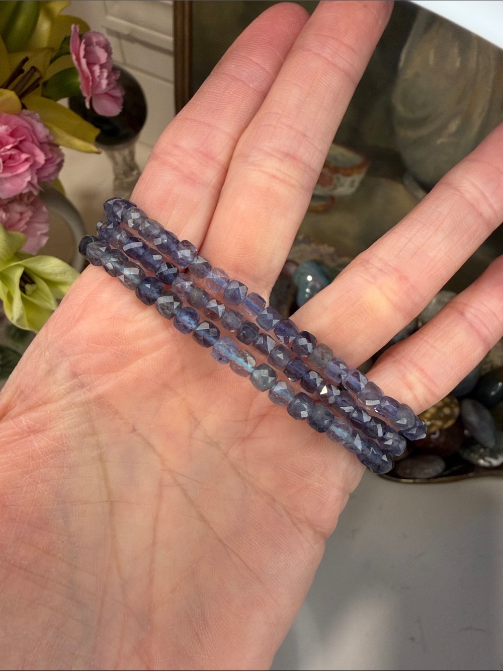 Faceted Iolite Bracelet (listing is for 1): B1160